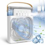 Portable Mini Air Cooler | 7-Color LED | Personal Cooling Fan